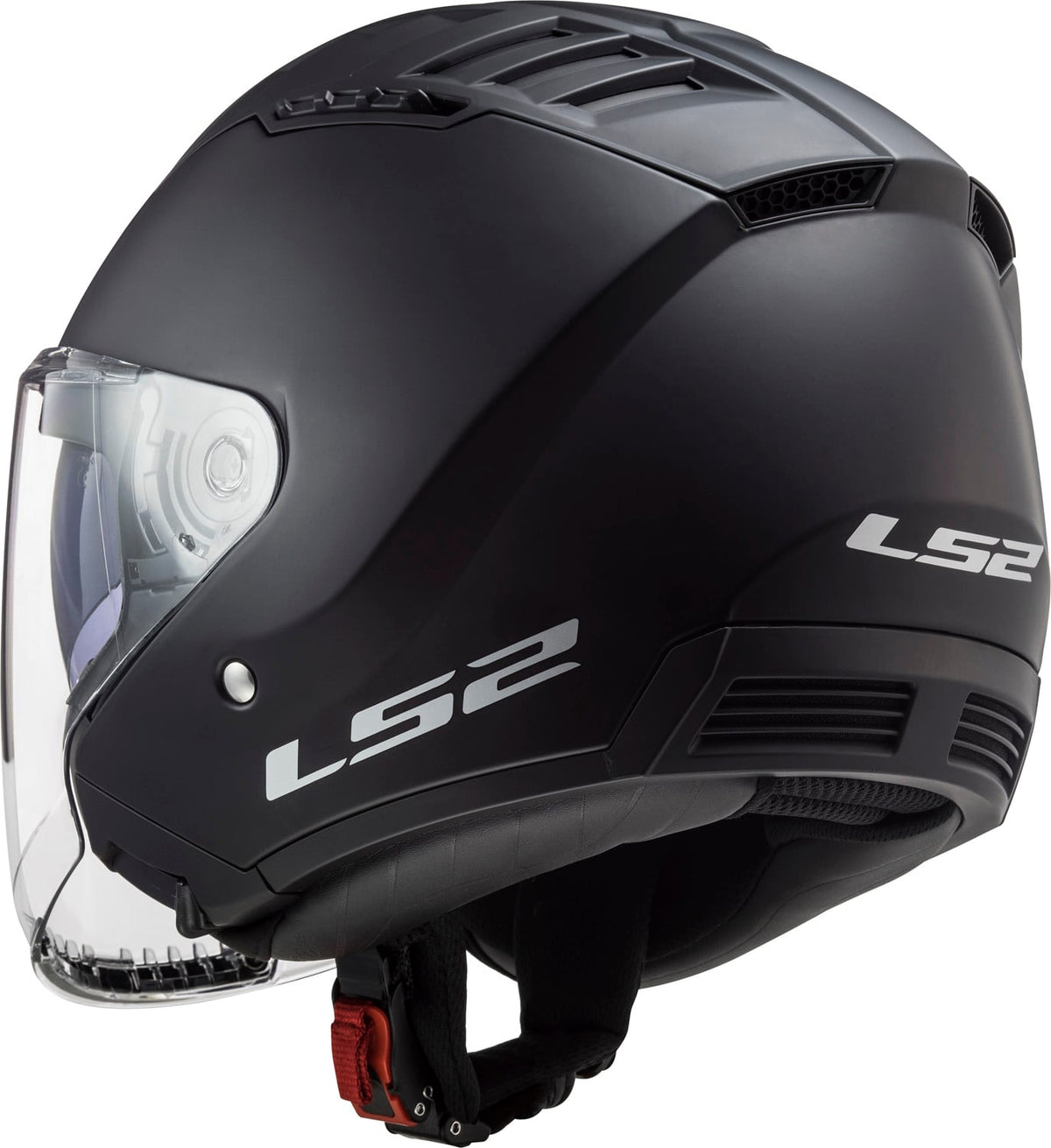 Copter Solid Open Face Motorcycle Helmet with SunShield - Matte Black Product View