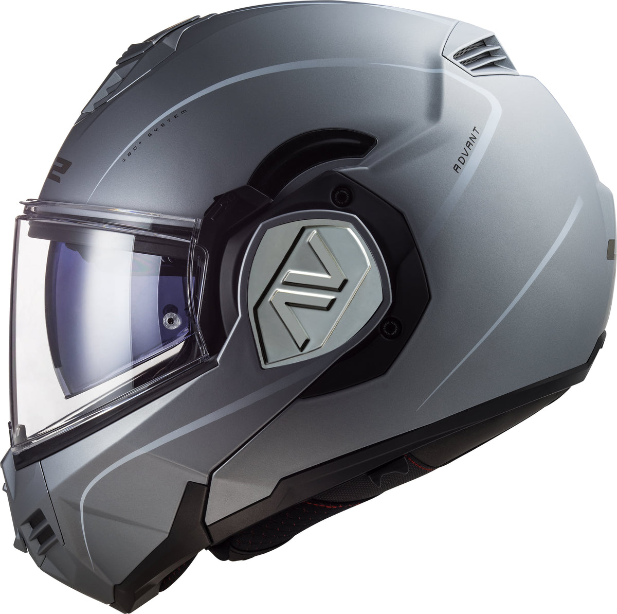 Helmet Advant Special Modular Motorcycle Helmet with SunShield - Matte Silver Product View
