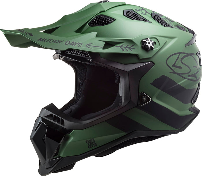 Tousley Rider Supply Helmet Subverter Evo Cargo Full Face MX Motorcycle Helmet - Matte Military Green Product View