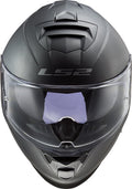 Helmet Assault Solid Full Face Motorcycle Helmet with SunShield - Matte Titanium Product View