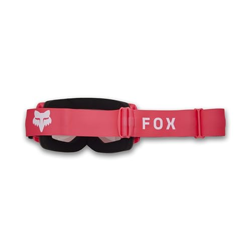 Fox Racing Main Pink Motocross Goggle showing wide-viewport frame and Lexan lens.