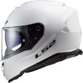 Helmet Assault Solid Full Face Motorcycle Helmet with SunShield - Gloss White Product View