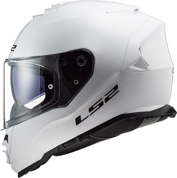 Helmet Assault Solid Full Face Motorcycle Helmet with SunShield - Gloss White Product View
