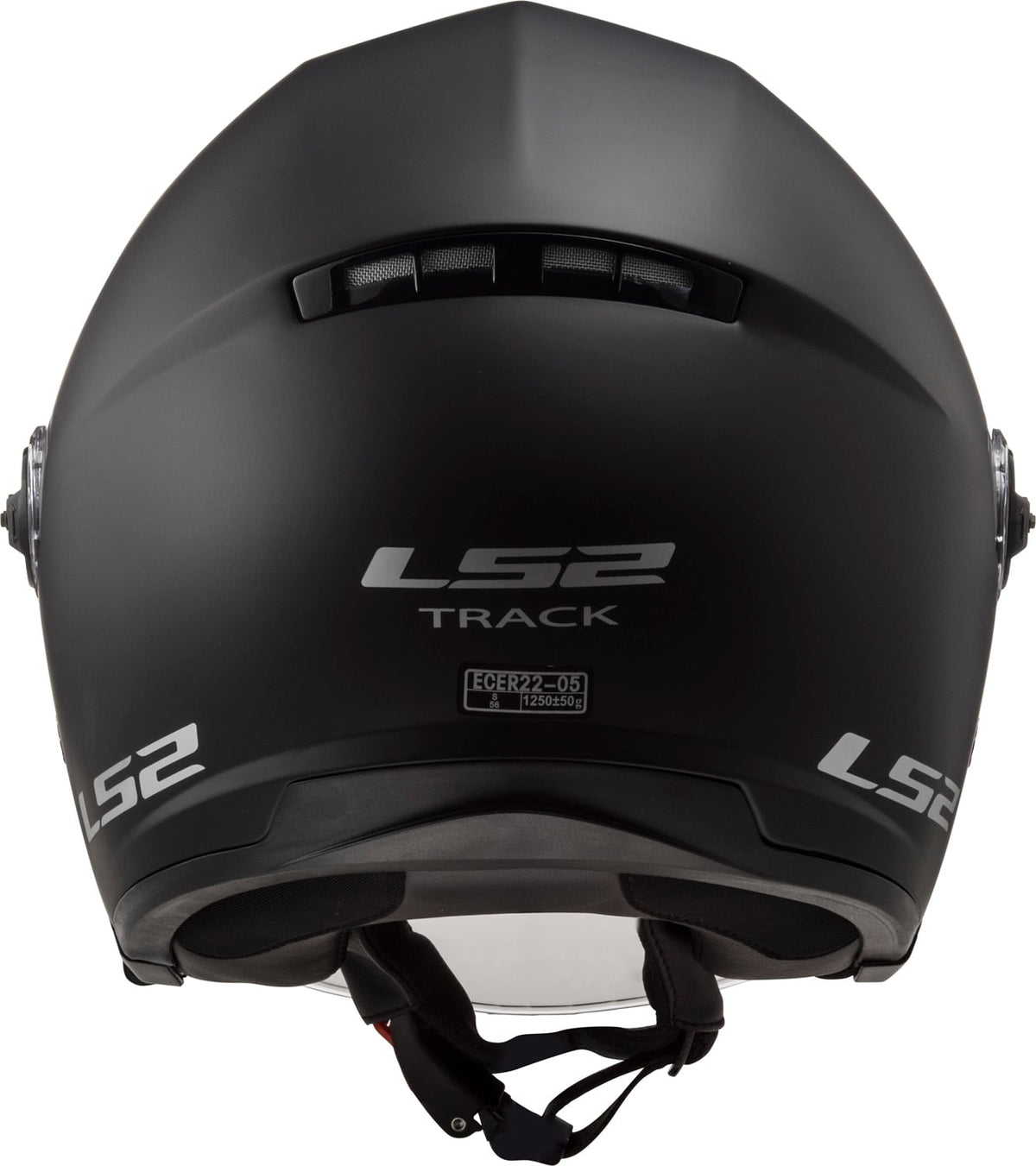 Track Solid Open Face Helmet with SunShield - Matte Black Product View