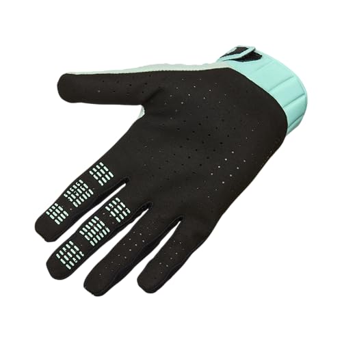 Fox Flexair Dirt Bike Glove in Turquoise – Clarino Palm & Silicone Fingertips