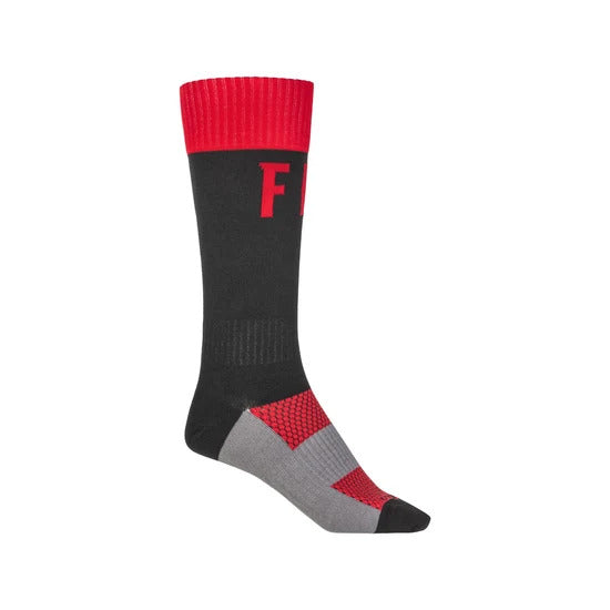 FLY Racing MX Pro Socks Red/Black Large/X-Large 350-0532L