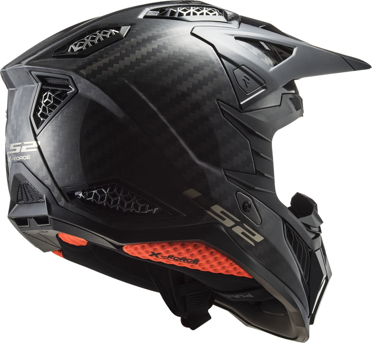 Helmet X Force Solid Full Face MX Motorcycle Helmet - Matte Carbon Product View