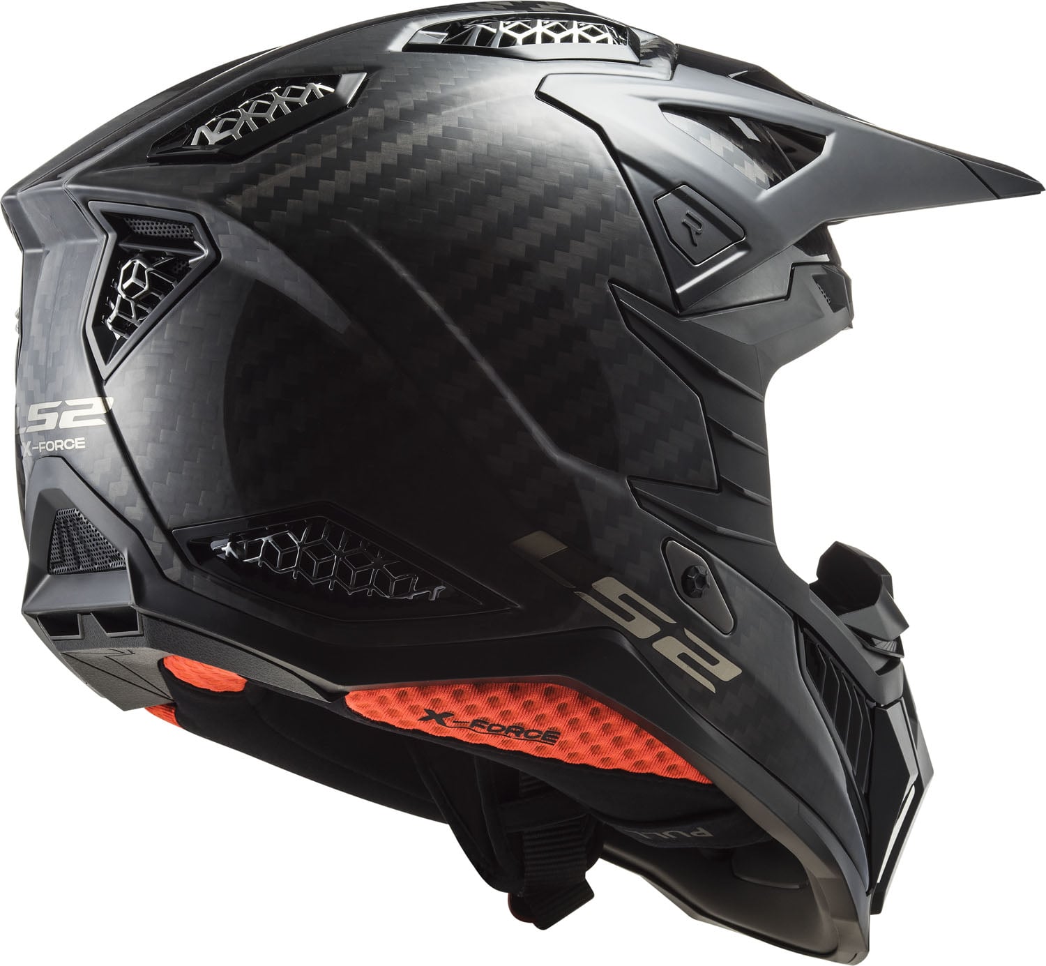Helmet X Force Solid Full Face MX Motorcycle Helmet - Matte Carbon Product View