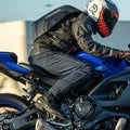 Aerodynamic motorcycle gear backpack with reflective panels and hydration compatibility for street and touring riders.