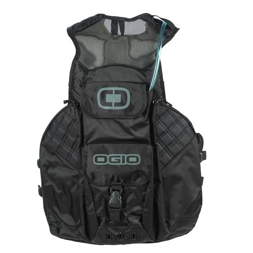 OGIO black riding vest – lightweight motocross accessory