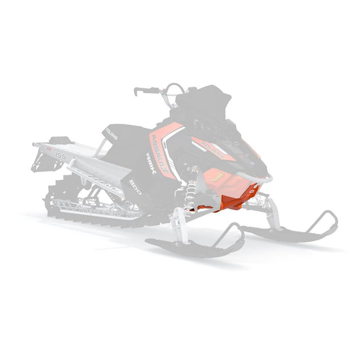 Polaris AXYS Ultimate Skid Plate 2880383-647 installed on snowmobile