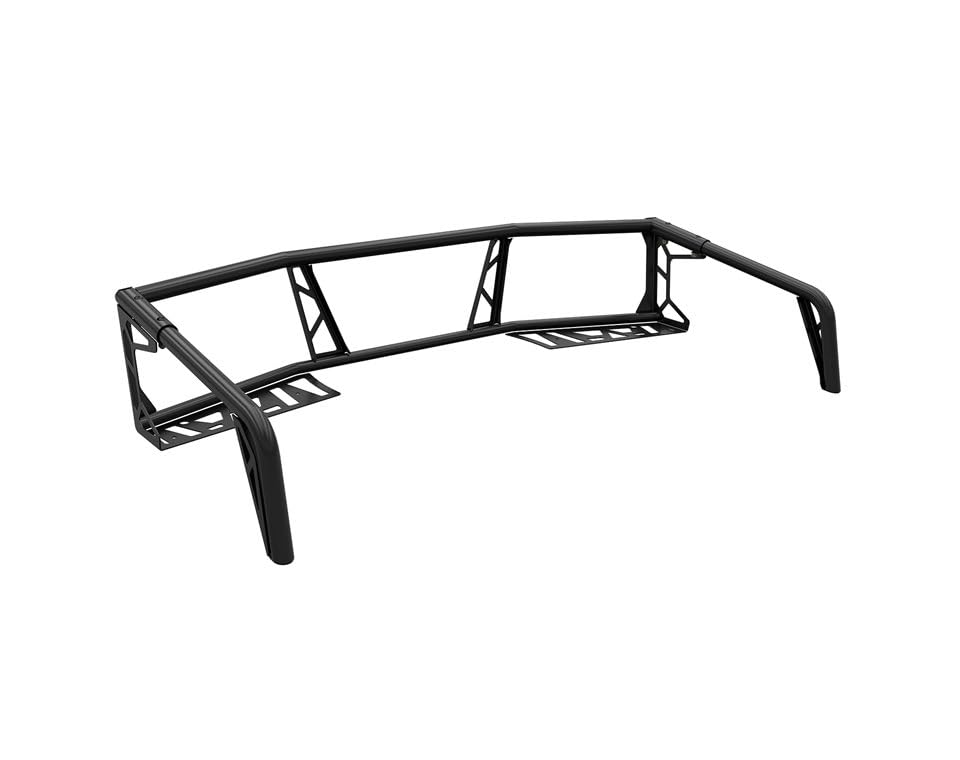 Black steel rear rack extender OEM accessory for Polaris Sportsman