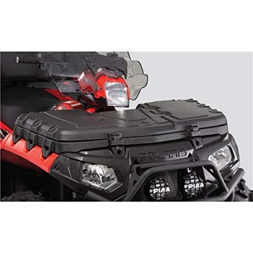 Black Front Cargo Box for Polaris ATV with Lock & Ride