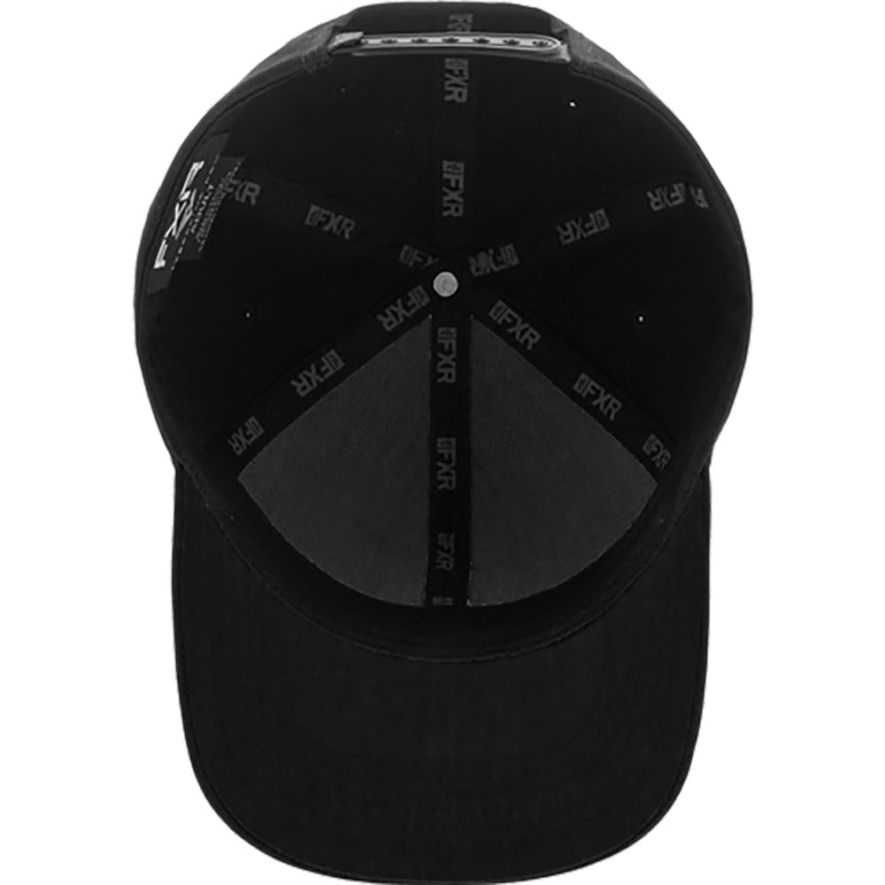 FXR Ride X Hat Snap Back Embroidered Logo Black/Grey - Adult