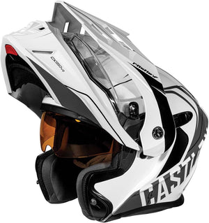 Castle X CX950 V2 Wake Modular Snow Helmet (Gloss White/Charcoal - X-Large)