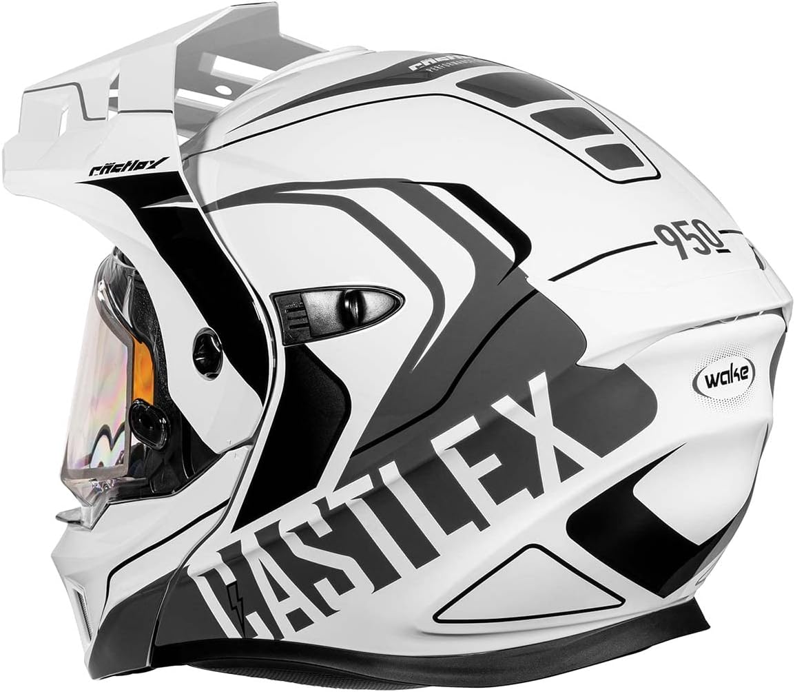 Castle X CX950 V2 Wake Modular Snow Helmet (Gloss White/Charcoal - X-Large)