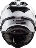 Explorer XT Solid Adventure Helmet with SunShield - Gloss White Product View