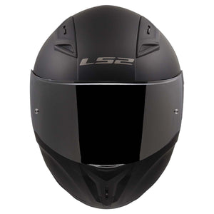 LS2 Centric Full Face Motorcycle Helmet Mercury – Matte Black with Clear & Silver Iridium Shield