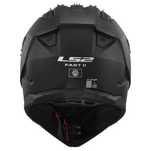 LS2 Gate II Matte Black Motocross Helmet – Full Face MX Dirt Bike Off-Road Helmet