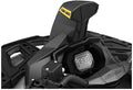 Black molded snorkel assembly installed above the instrument cluster and front cargo rack, featuring a yellow Can-Am badge.