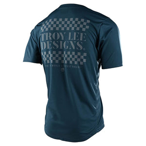 Troy Lee Designs Flowline Short-Sleeve Jersey - Men's Service Light Marine, S