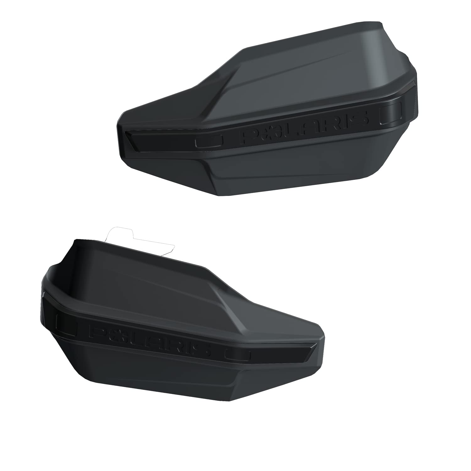 Polaris RMK Backcountry Handguards 2889868 OEM black handguards for snowmobile handlebars