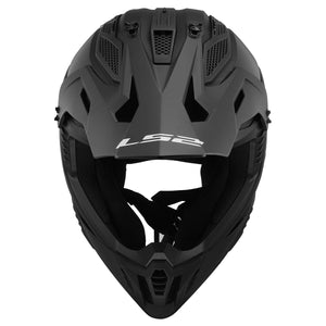 LS2 Gate II Matte Black Motocross Helmet – Full Face MX Dirt Bike Off-Road Helmet