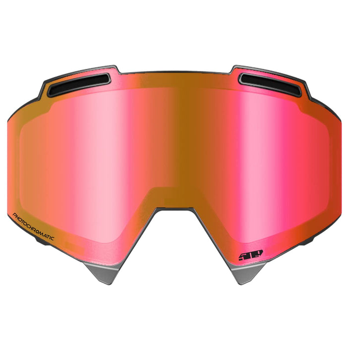 509 Sinister X7 snow lens in Fire Mirror Photochromatic Clear to Blue Tint.
