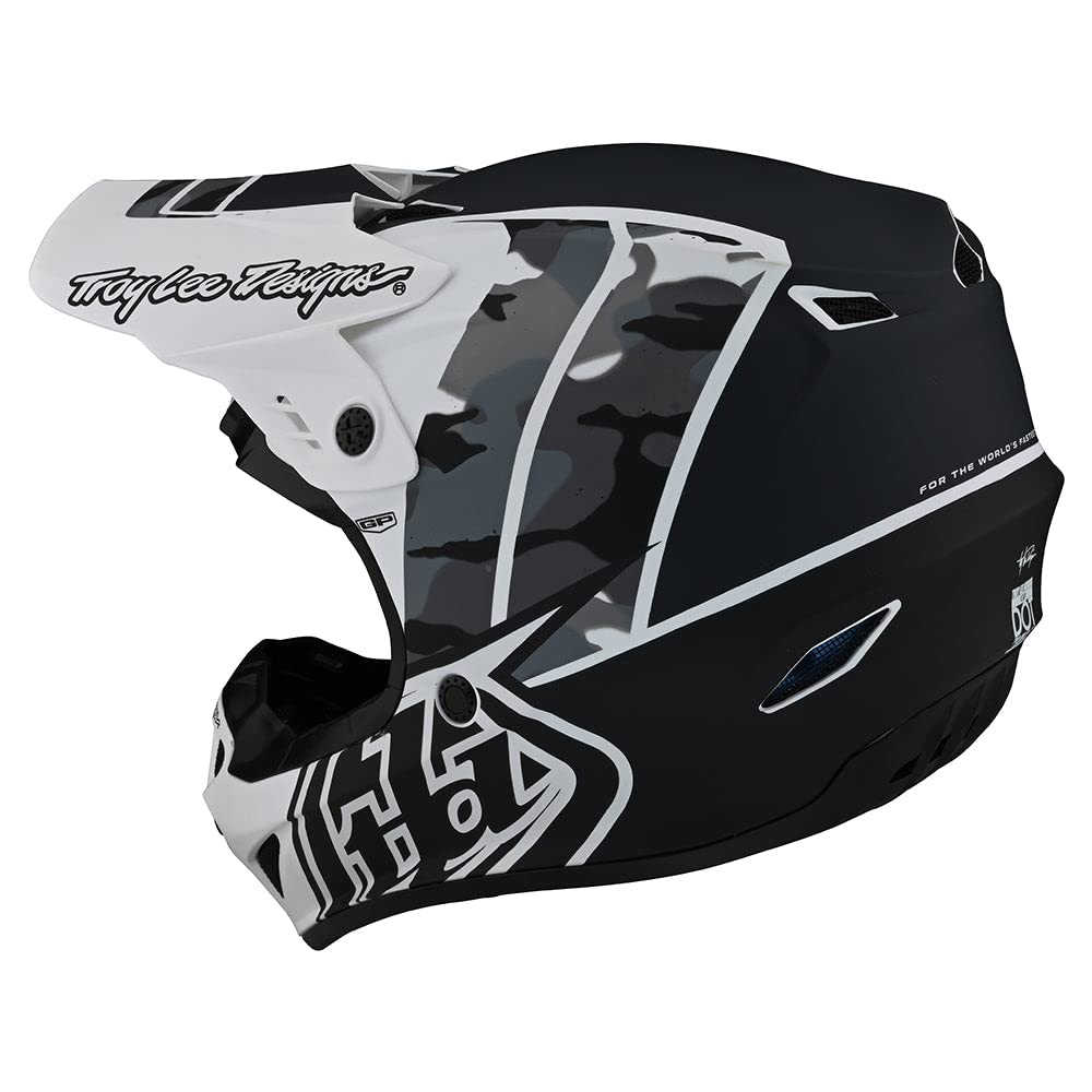 Troy Lee Designs Youth GP Helmet – NOVA CAMO White for Dirt Bike