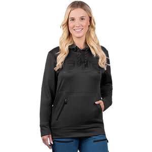 FXR Unisex Podium Tech Pullover Hoodie | Water-Resistant Fleece Riding Hoodie with Zippered Pockets
