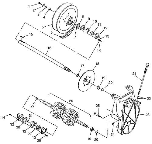 High-strength Polaris snowmobile drive belt 3211042