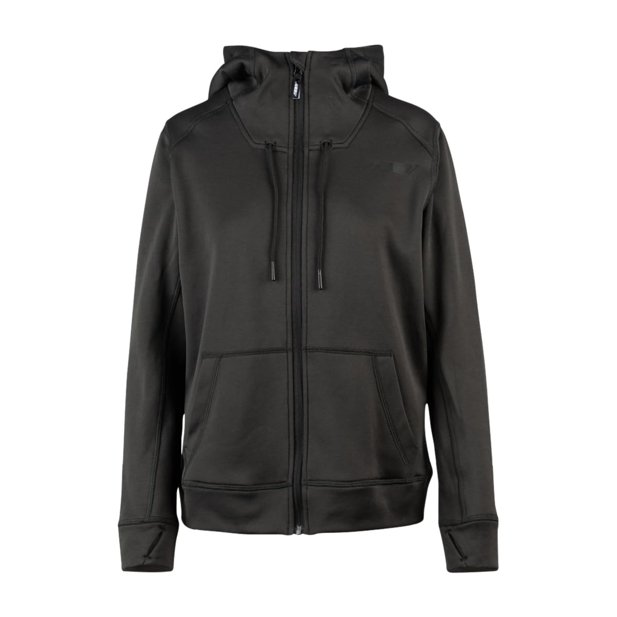 509 Women’s Tech Zip Hoodie in Forged Iron front view.