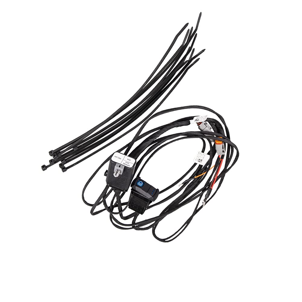 Black wiring harness for Polaris Ranger lightbar installation