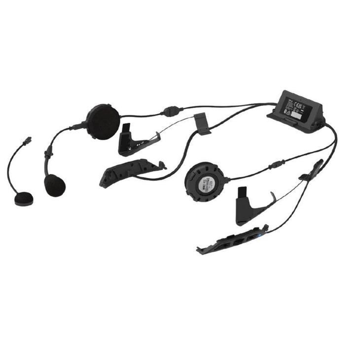SENA SRL3 red motorcycle communication system for helmet mounting.