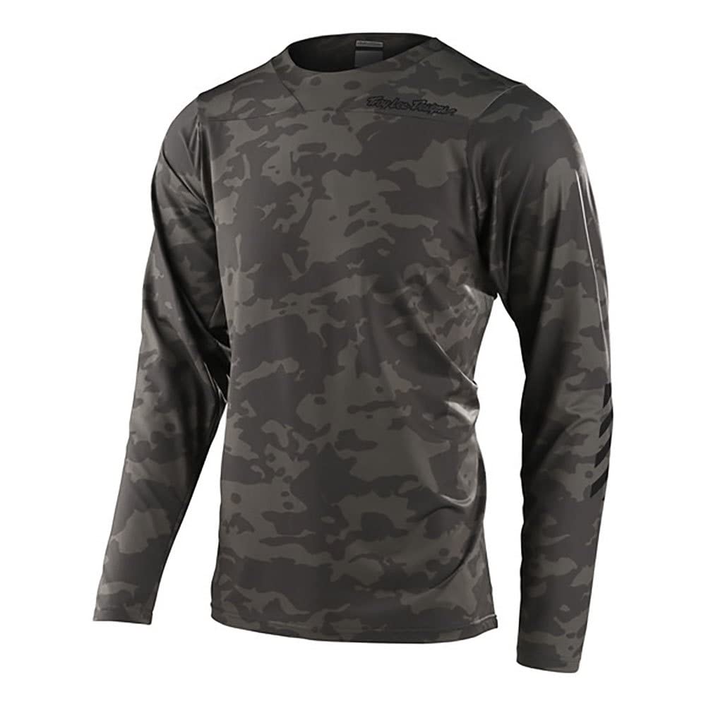 Troy Lee Designs Skyline LS Chill MTB Jersey in Camo Green
