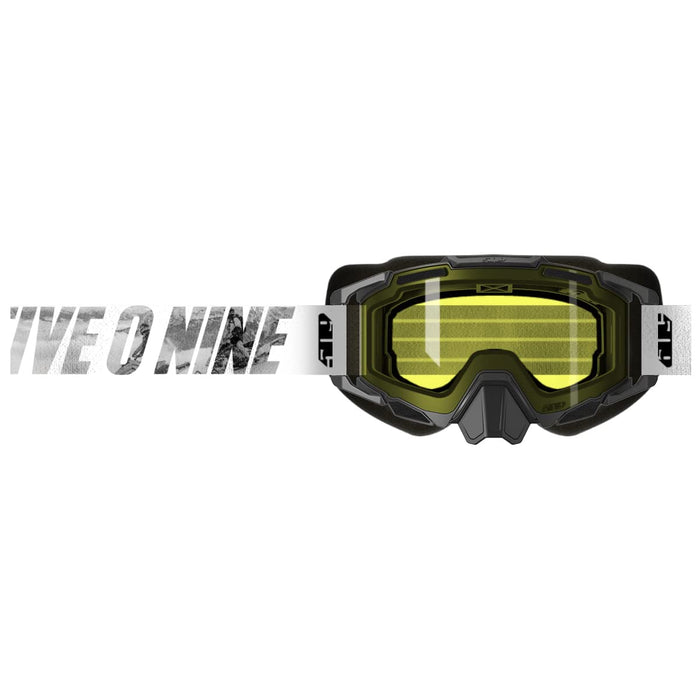 High-performance snow goggle shown with magnetic quick-change lens system.