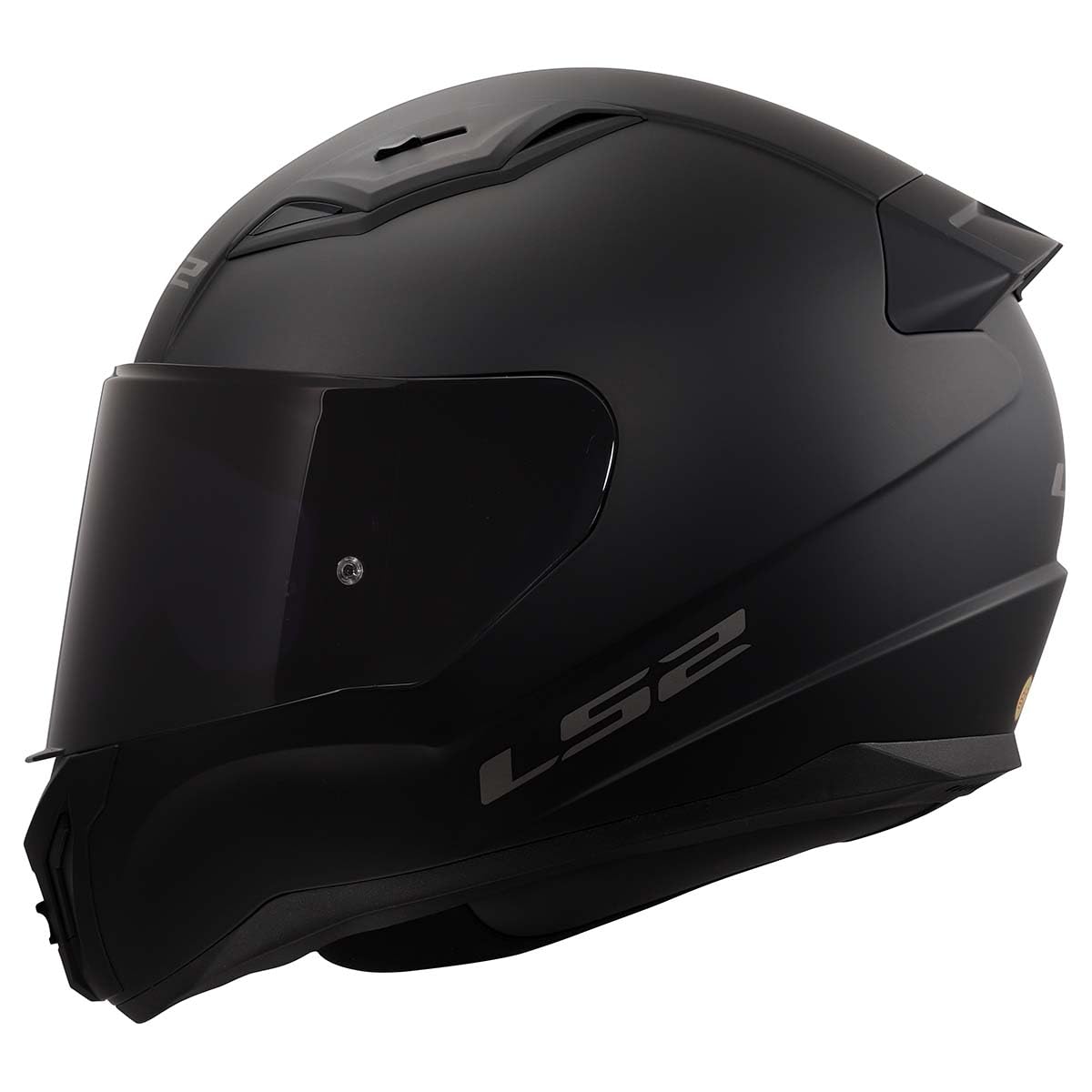 LS2 Centric Blackout Matte Black Motorcycle Helmet w/ Clear & Smoke Shield