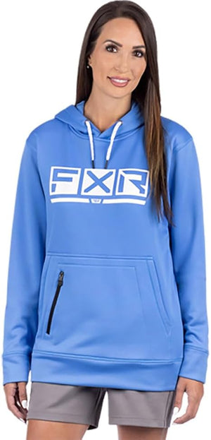 FXR Unisex Podium Tech Pullover Hoodie | Water-Resistant Fleece Riding Hoodie with Zippered Pockets