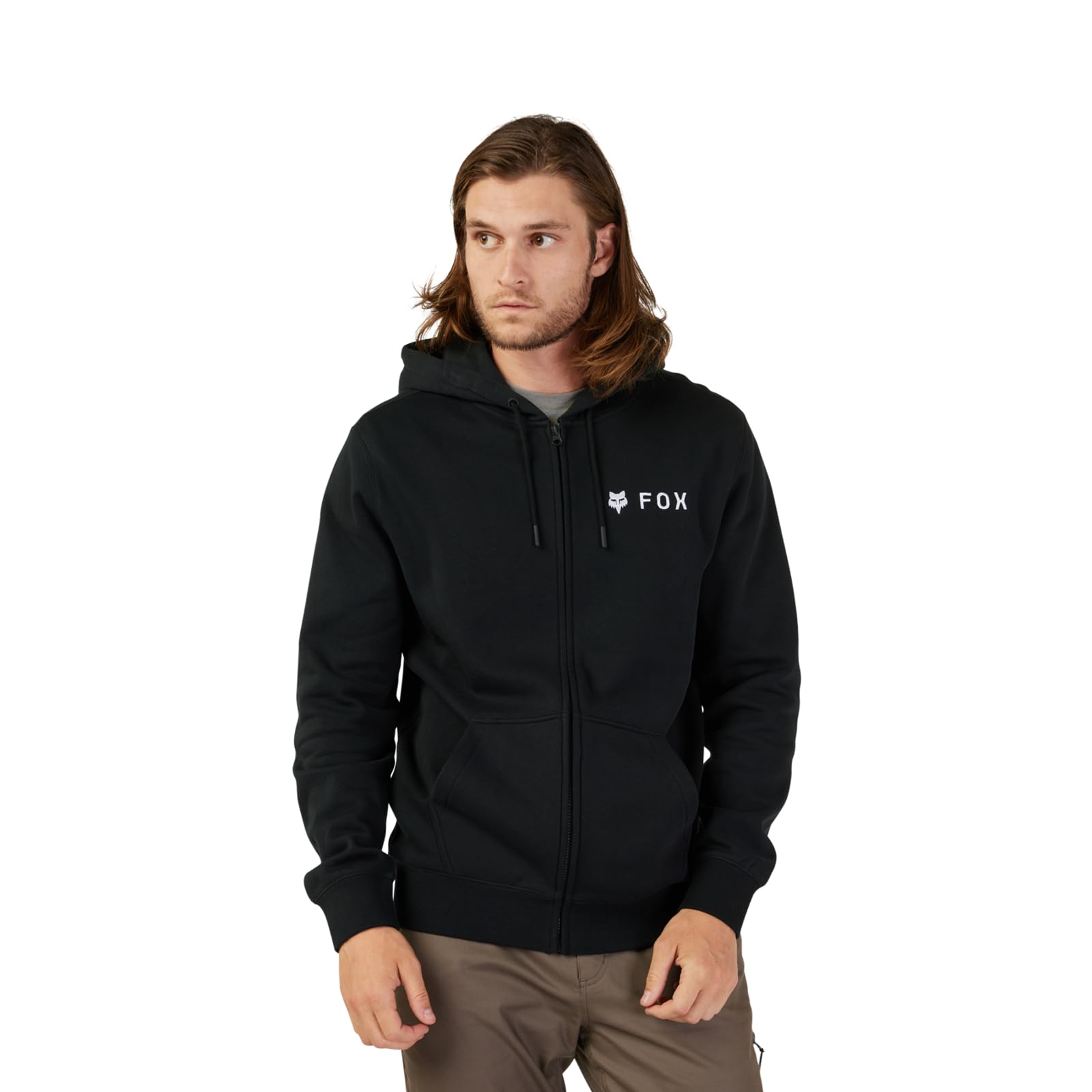 Fox Racing men’s Absolute fleece zip hoodie in black