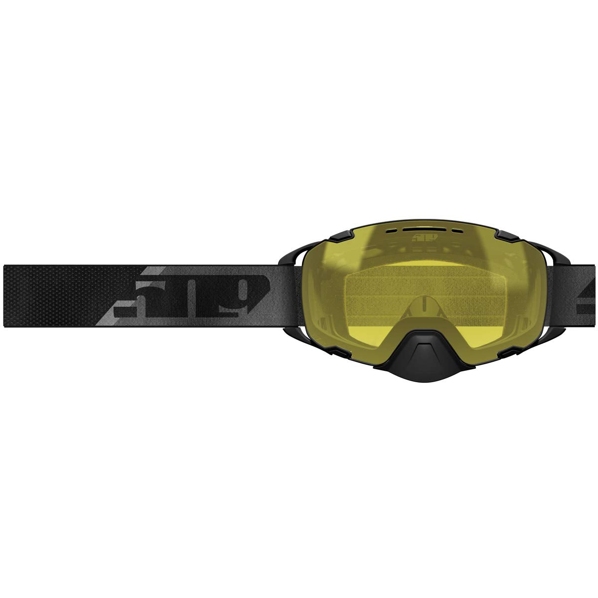 Snow goggle shown with a wide toric lens and streamlined frame design.