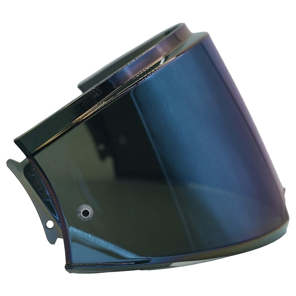 Blue Iridium LS2 Advant motorcycle helmet visor with quick release and UV protection