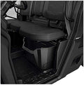 Black molded storage bin installed beneath the driver’s seat of a Can-Am Defender.