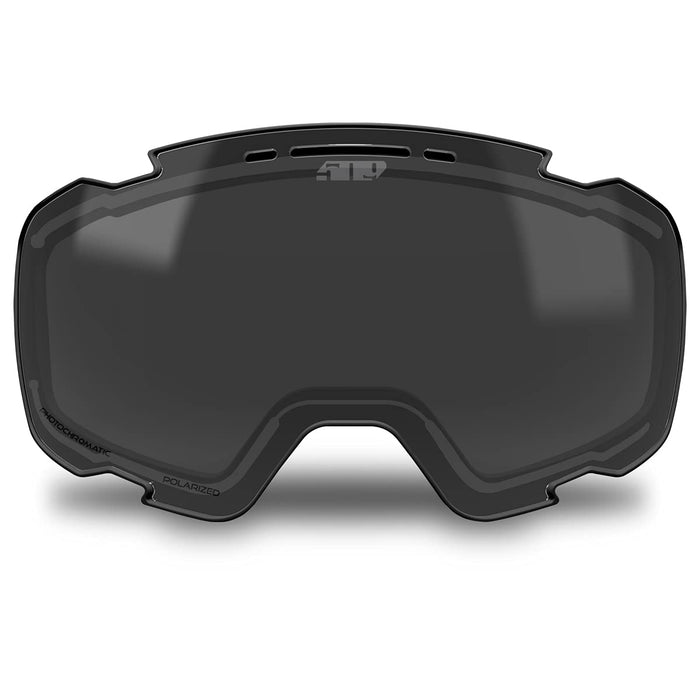 Adaptive heated lens that adjusts to changing brightness for clear winter visibility.