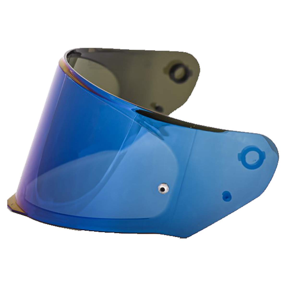 LS2 Blue Iridium outer shield for Assault, Rapid, and Stream helmets