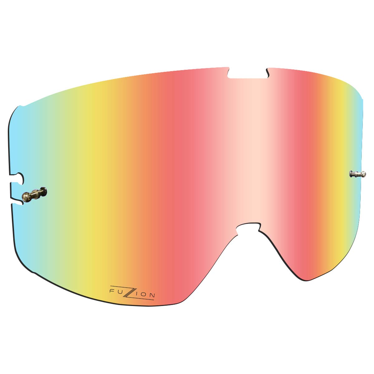 509 Kingpin Fuzion Offroad Lens – Quick-Change Snow Goggle Replacement (Fire Mirror/Light Rose HCS)