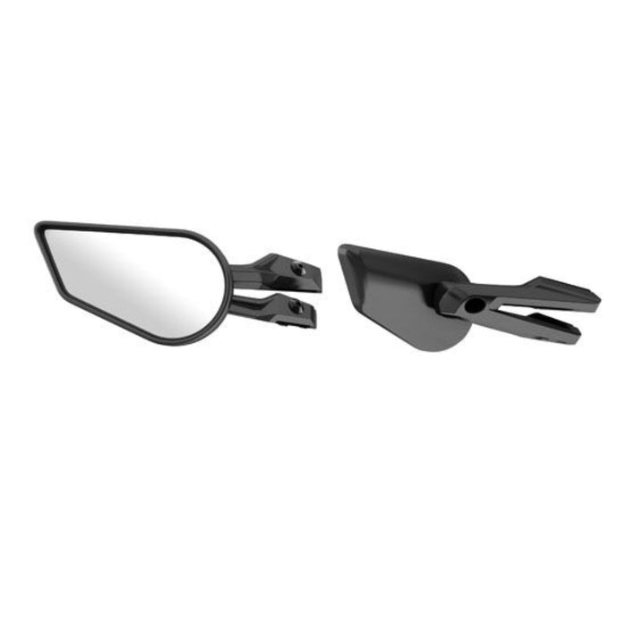 Black Ski-Doo windshield mirrors for medium and high windshields