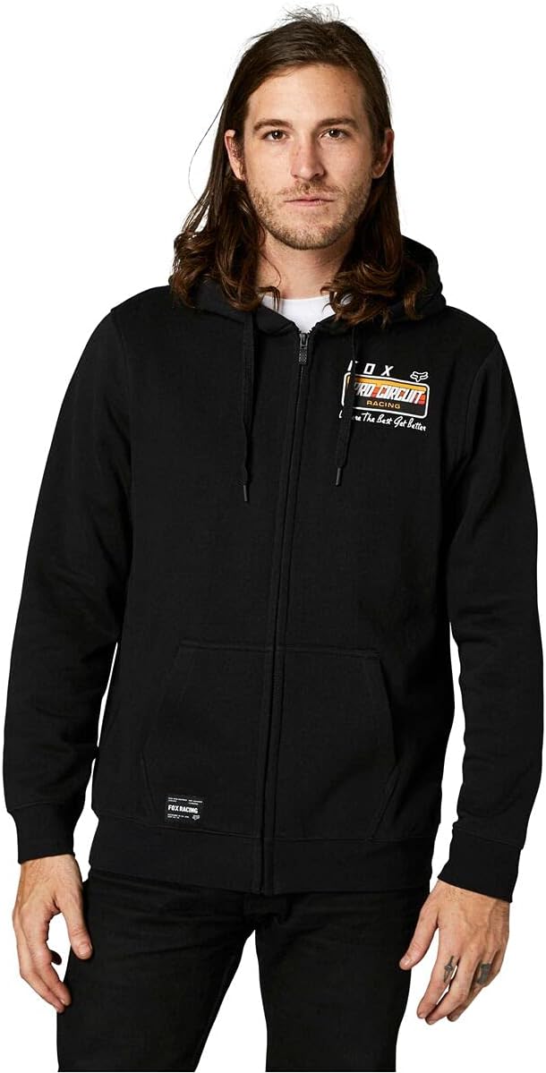 Fox Racing Men’s Pro Circuit Zip Fleece – Premium Heavyweight Hoodie with Pro Circuit Graphics