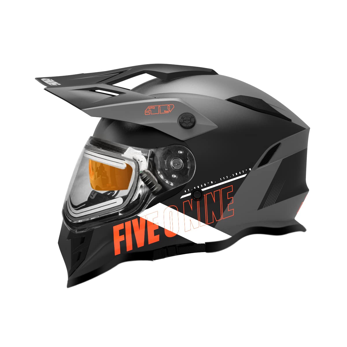 **OPEN BOX** 509 Delta R3L Ignite Helmet, Black/Orange-Large