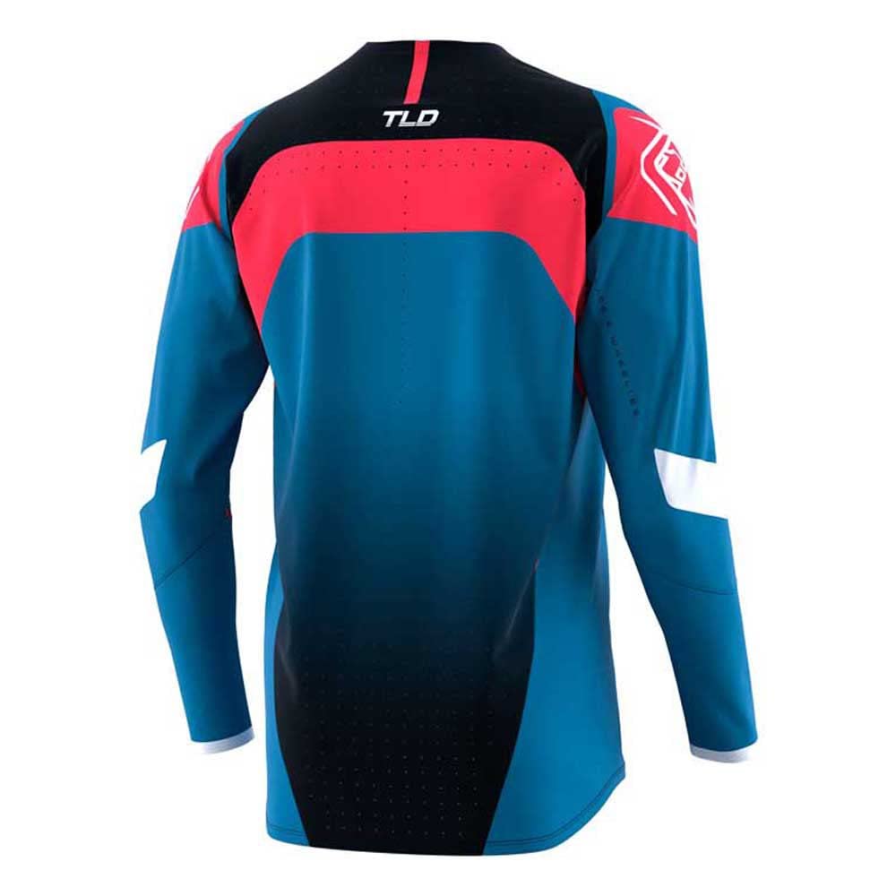 TLD MTB jersey with laser-perforated cooling panels