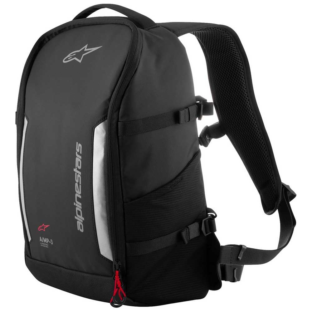 Alpinestars AMP3 Motorcycle Street Backpack – Black, One Size
